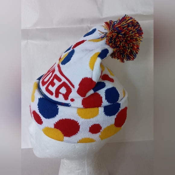 Classic Wonder Bread Colors Logo Knit Winter Cap Hat New Sz OS - Picture 3 of 4